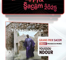 Youssou Ndour remporte le Grand Prix Sacem 2025