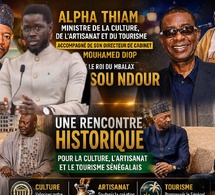 Chez Youssou Ndour, visite du Ministre de la culture de l’artisanat et du tourisme Mr Alpha THIAM (Vidéo)