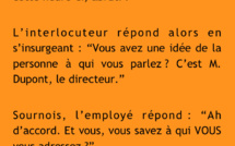 Un employé insulte son patron au téléphone