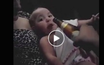 Vidéo: Bébé refuse de prendre son biberon et réclame la bouteille de bière, regardez!!!