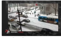 Non, cette scène de carambolage n'a pas été tournée en slow motion. Juste au Québec, regardez!!! 