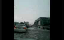 Les fortes pluies dans les différentes provinces du royaume d'Arabie Saoudite.. Ici, dans la capitale Riyadh