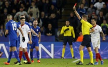 Samir Nasri (Séville FC) expulsé pour un coup de tête sur Jamie Vardy