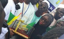 7 photos :  Mouhammed Moudjtaba Diallo et Mame Diarra Ngom GOM accueillis triomphalement à l'aéroport de Dakar