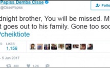 Papiss Demba Cissé rend hommage à son ami Cheick Tiote : "Bonne nuit mon frère, tu es parti trop tôt"