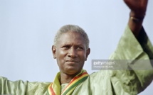 Me Wade, Abdou Diouf, Iba Der Thiam,Landing Savané, Abdoulaye Bathily lors de la campagne électorale de l'élection présidentielle 1993 