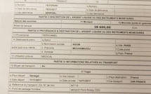 Farba Ngom avait dans ses bagages 38.600 euros (Document)