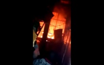 Incendie au marché Nguélaw