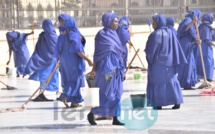 Photo: Découvrez le Dahiratou Ashabou Dianaty, l’équipe de nettoyage du Jeudi de la Grande Mosquée de Touba de volontaires 