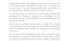 Manifestations dans les Universités: Mary Teuw Niane lance un appel au calme ( Communiqué)