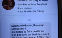 Des arnaqueurs au profil de Marième Faye Sall au Bénin, regardez et faîtes attention !