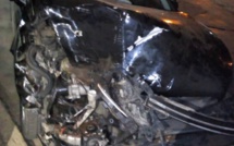 ​Photos : L’impressionnant accident de la Peugeot 508 d’Abdoulaye Wilane