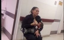 Le geste émouvant d'une policière qui allaite un bébé abandonné