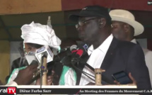 Vidéo - Meeting du mouvement CAR: Diène Farba Sarr chante le bilan des réalisations de Macky Sall