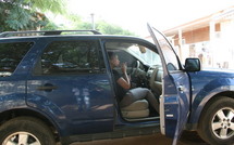 Photo : Viviane Ndour dans sa voiture 4X4