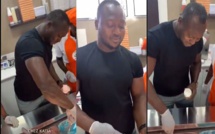 VIDEO - Ouverture MAMMAMIA Chez Katia, Modou Lô (Le roi des arènes) sert les clients