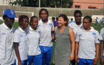 PHOTOS - Visite de Mme Roxana MARACINEANU, Ministre des Sports à Dakar Sacré-Cœur (DSC) accompagnée par le Président de Paris 2024,Tony ESTANGUET, et du Directeur général de l’Agence Française de Développement, Rémy RIOUX