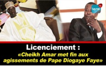 VIDEO - Licenciement: Cheikh Amar met fin aux agissements de Pape Diogaye Faye
