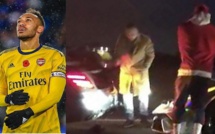 Aubameyang victime d’un accident au volant de sa Lamborghini