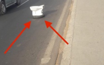 Incivisme: Une chaise anglaise à la place du triangle de signalisation