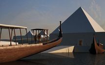Le plateau de Gizeh et ses pyramides reconstitués en 3D