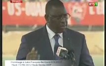 Cérémonie d'hommage à Jules François Bocandé: La déclaration de Macky Sall (Vidéo)
