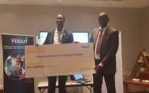 Trois chèques de 5 millions partagés par le 3 vainqueurs de la journée des START-UPS avec la FDSUT