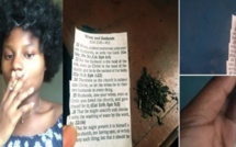 Elle fume de l’herbe avec la partie de la Bible demandant aux femmes d’être soumises