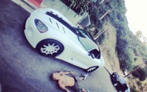 Photo : Chris Brown fait le mort