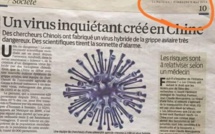 «Virus inquiétant créé en Chine»: cinq questions sur cet article qui vous intrigue