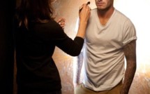 Photos : David Beckham en shooting pour son parfum
