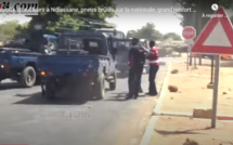 Vidéo / Révolte des chauffeurs à Ndiassane: Des pneus brûlés et un grand renfort de force de l'ordre déployé