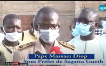 Vidéo - Don de denrées alimentaires aux populations de Sagatta Gueth: Le sous-préfet salue l'initiative