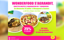 WONDERFOOD S'AGRANDIT: OUVERTURE PROCHAINE A DIEUPPEUL ET CASTOR LE DIMANCHE 26 JUILLET