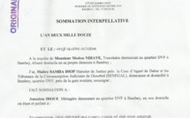 [Documents] Bambey dénonce une « injustice »