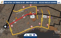 VIDEO - Projet BRT sous section 2 des travaux: Rond Point Case Bi - Lycée des parcelles assainies (Communiqué CETUD)