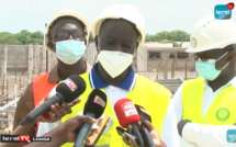 Visite de chantier - Babou Ngom Chargé du projet KMS3 sur l'avancement des travaux et les problèmes  rencontrés à cause du Coronavirus