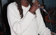Birom Seck alias Ceptik, l'initiateur des "Vendredis Slam", en plein spectacle
