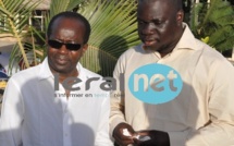 Le journaliste El Malick Seck avec l'homme d'affaires Diagna Ndiaye