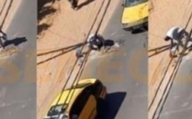 Un chauffeur de taxi achète du ciment pour combler un trou sur la route 