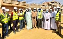 Saint-Louis: Visite de chantier du PPCS, Oumar Guèye constate avec satisfaction l’avancement des travaux