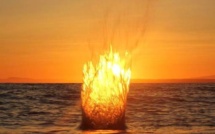 Une boule de feu dans l'océan?