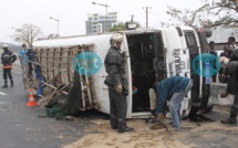 Les images exclusives de l'accident survenu sur l'avenue Cheikh Anta Diop de Dakar