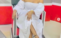 Admirez la robe blanche de Mignonne Jeanne de la Sen Tv, qui met en valeur sa beauté (Photos)