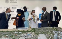 Expo Universelle de Dubaï 2020 : Mme Diatta , le Ministre du Commerce et des PME en visite préparatoire au pavillon Sénégal.
