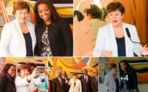 Rencontre entre Mme Amy Sarr Fall, Mme Kristalina Georgieva, M. Serge Ekue et M. Abdoulaye Diop...