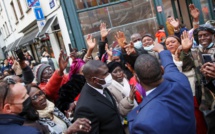 En images, l'arrivée de Macky Sall en Belgique (Bruxelles)