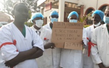 Sit-in de 2h à l'Hôpital Principal : Les agents soutiennent leurs collègues de Louga et demandent la tête de Diouf Sarr