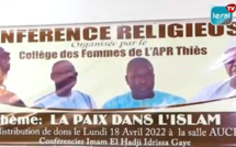 Thiès / "Paix au Sénégal" : le thème prôné par le Collège des femmes de l'APR et...