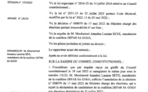 Recours pour les Législatives 2022 : Voici ce que le Conseil constitutionnel a tranché